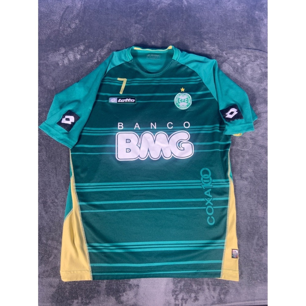 Lotto Coritiba Foot Ball Club 2011-2012 Third Jersey Men's‎ XL Green Polyester